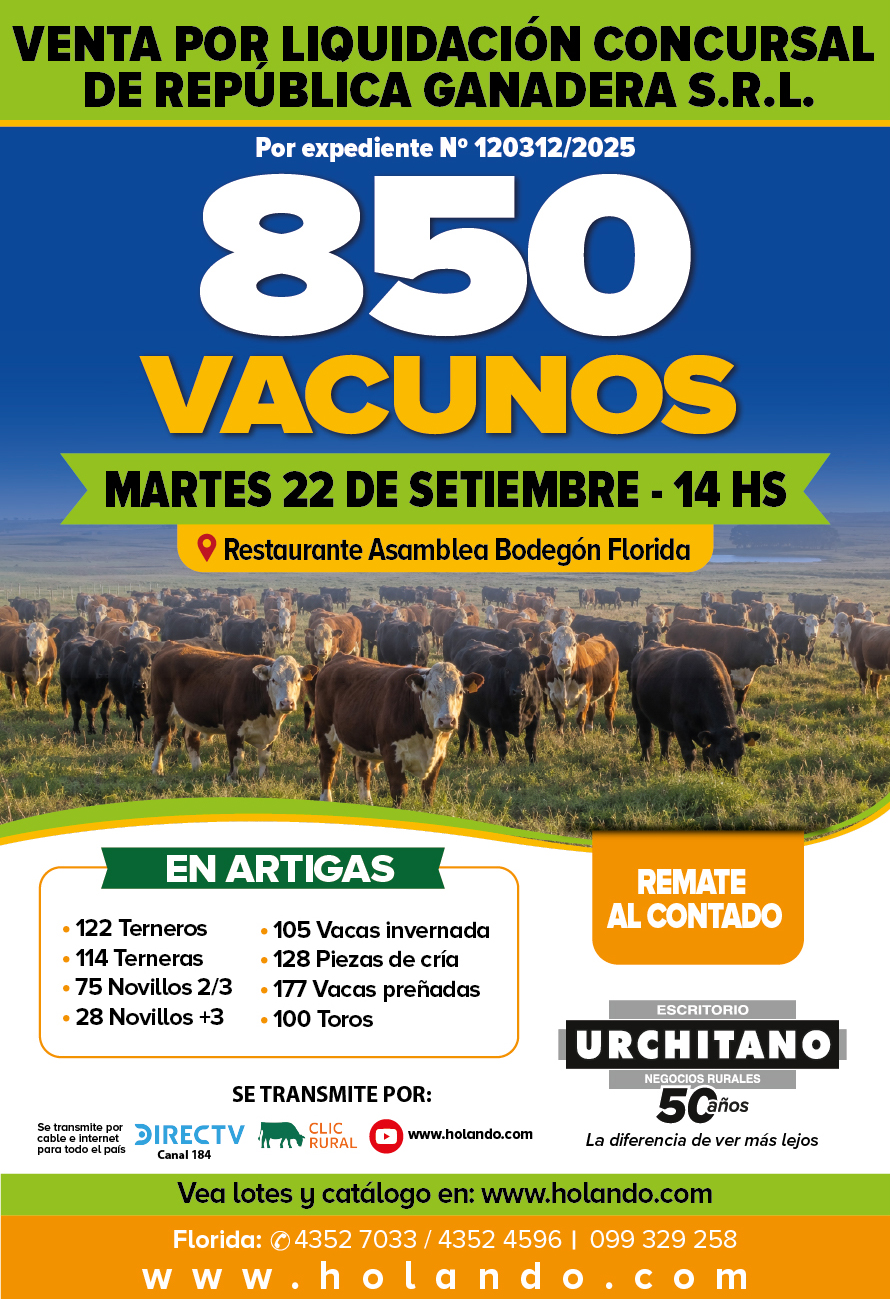 MARTES 22 DE SETIEMBRE 2026 Republica Ganadera